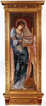 Santa Cecilia prerrafaelita Sir Edward Burne Jones Pinturas al óleo